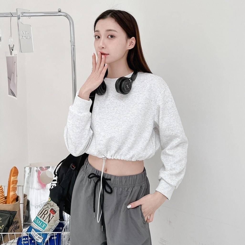 #C25 KR Drawstring Crop Hoodie - Idiot Sandwich HK-