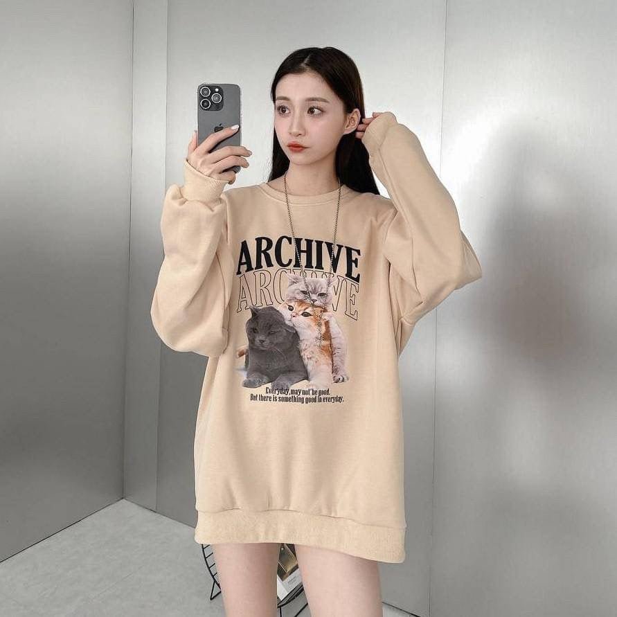 #C36 ARCHIVE CAT Sweatshirt - Idiot Sandwich HK-