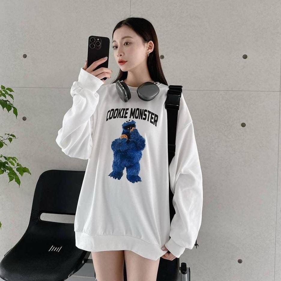 #C45 Cookie Monster Sweatshirt - Idiot Sandwich HK-