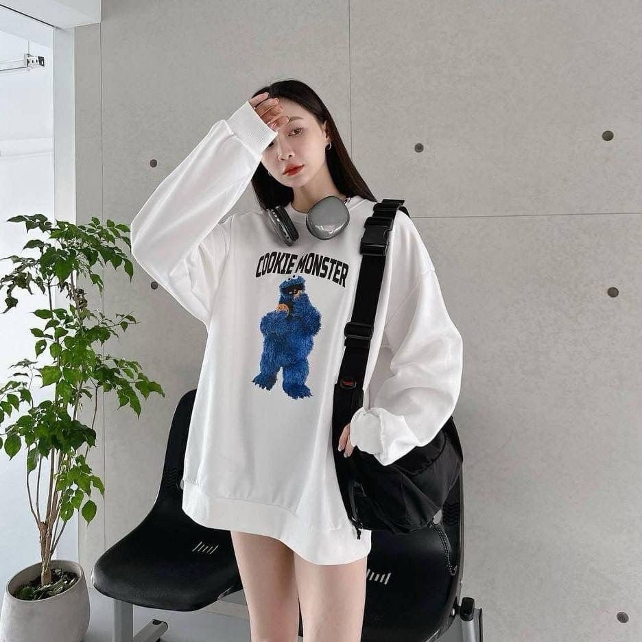 #C45 Cookie Monster Sweatshirt - Idiot Sandwich HK-