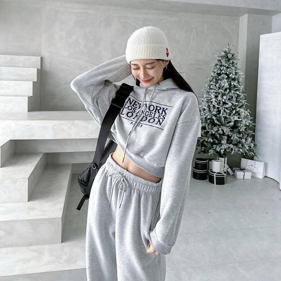 #C61 CITY Embroidered Pullover Crop - Idiot Sandwich HK-