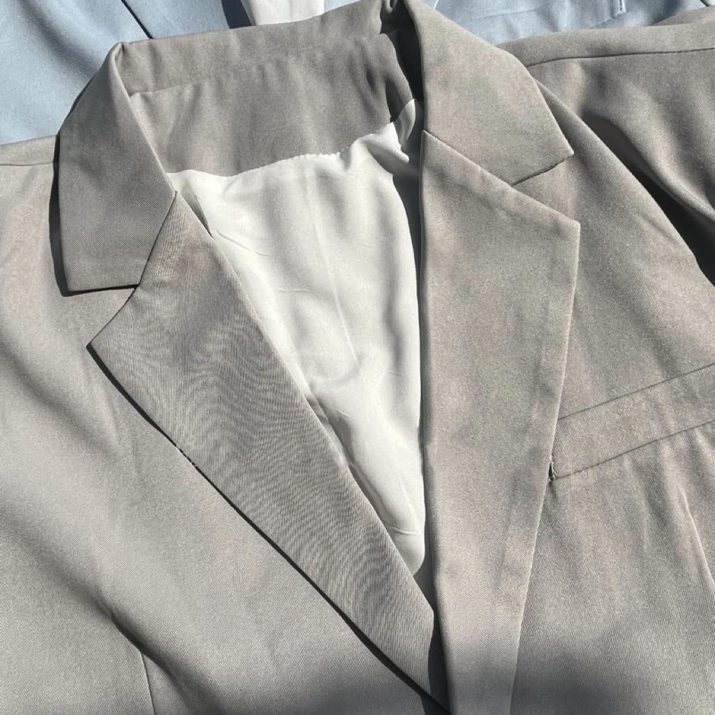 #E14 Shoulder Pad Oversized Suit Jacket - Idiot Sandwich HK-