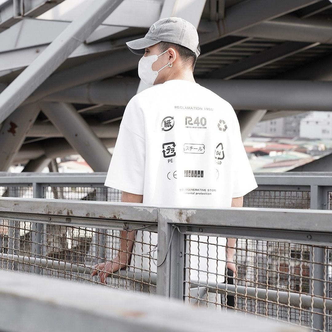 #G15 刺繡回收T-shirt - Idiot Sandwich HK-