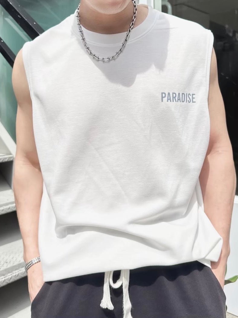 #T02 韓國Paradise無袖背心 - Idiot Sandwich HK-
